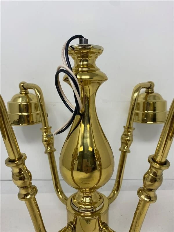 Lámpara de araña clásica Casablanca "Brass Radiance" Foto 3 de 4