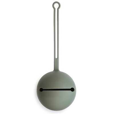 MUSHIE Silikon Schnullerbox, Schnullerhalter, Schnullerhalter Etui, getrockneter Thymian