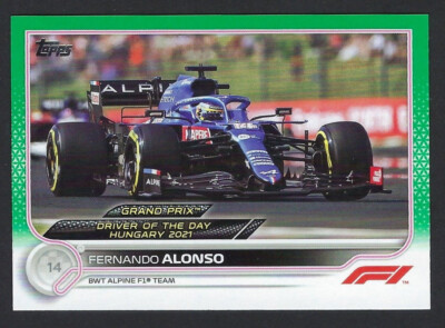 2022 TOPPS F1 RACING FLAGSHIP, FERNANDO ALONSO, NO. 183, PARALLEL 43/75