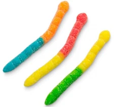 Albanese Sour Neon Worms Gummy Gummies Candy Candies 1 Pound