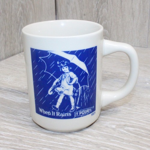 (4) Vintage Morton Salt Girl 1914, 1921, 1956, & 1968 Logos Coffee Mug Tea Cup - Picture 3 of 21