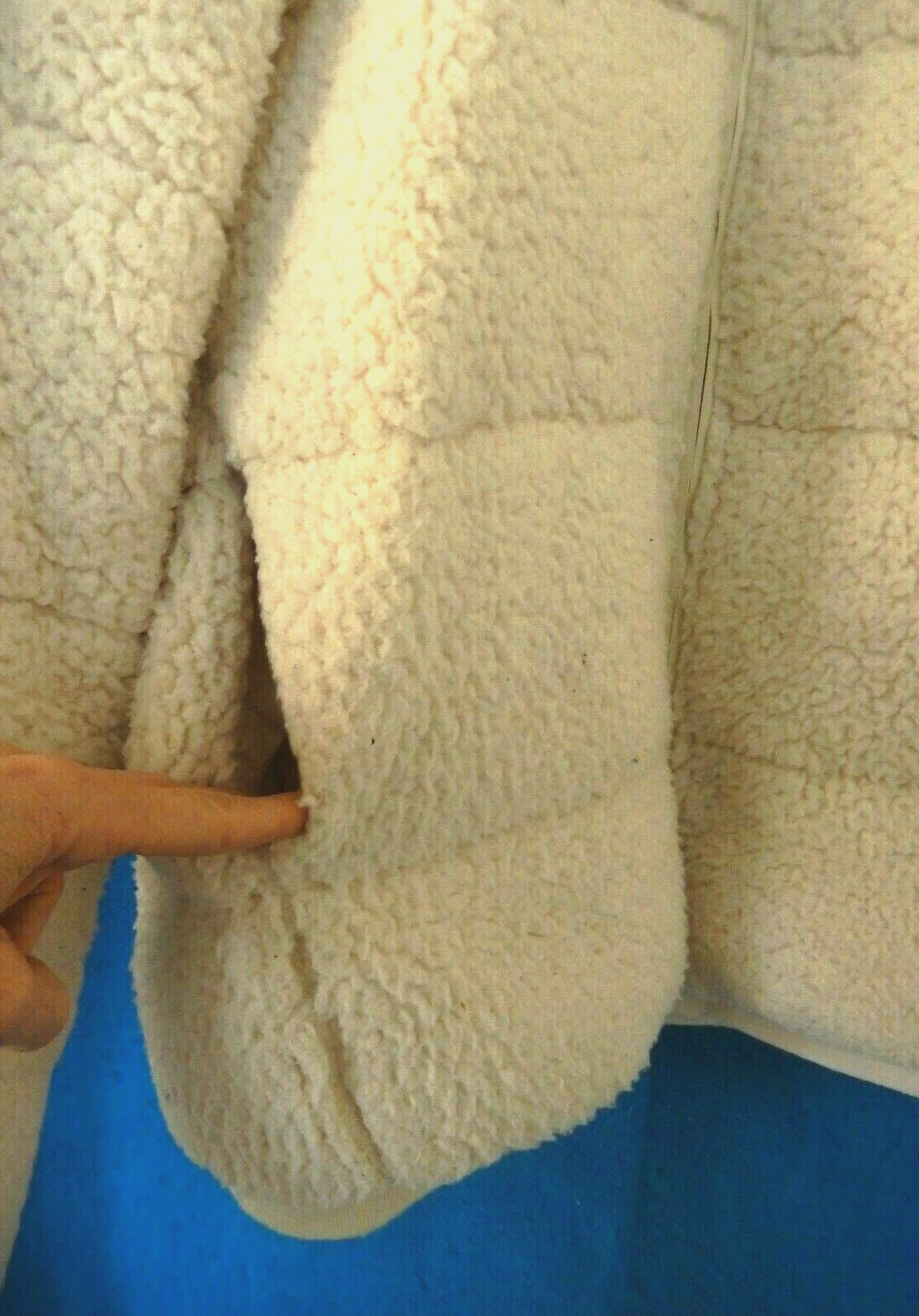 Sweaty Betty Faux Shearling Bomber Jacket-M, winter white  $295 list image 5