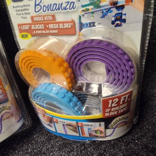 24 Ft Build Bonanza Block Peel & Stick Tape Works With Most Major Brands Bricks - Picture 3 of 8