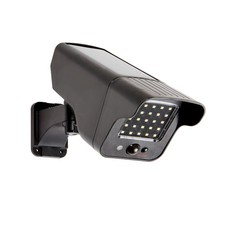 PIR Floodlight Decoy Camera Solar Security Light 280 Lumens Garden 1007031