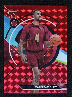 2023-24 Topps Finest Common Red Geometric Refractor 4/10 Evan Mobley #11 1p9w