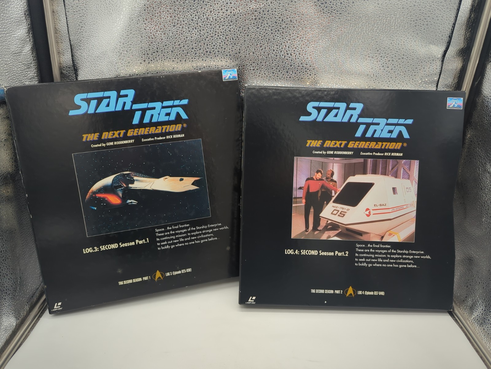 Star Trek The Next Generation Season 2 LOG 3 & 4 LaserDisc Box Set PILF-2007