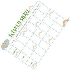 Dry Erase Planner Magnetic Weekly for Fridge Refrigerator Board Meal