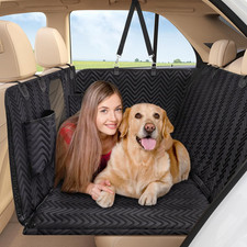 Dog Car Seat Cover Back Hard Bottom Extender For Dogs Supports 400LBS Pet