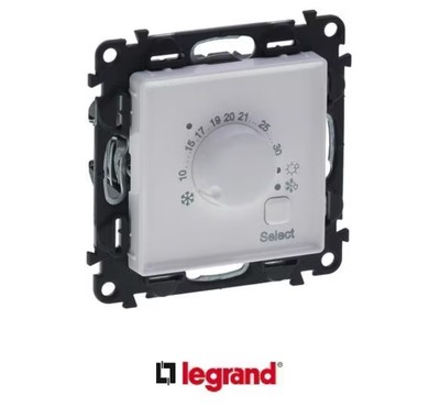 Legrand 752133 Valena Life Elektrischer Raumthermostat mit Wechselkontakt