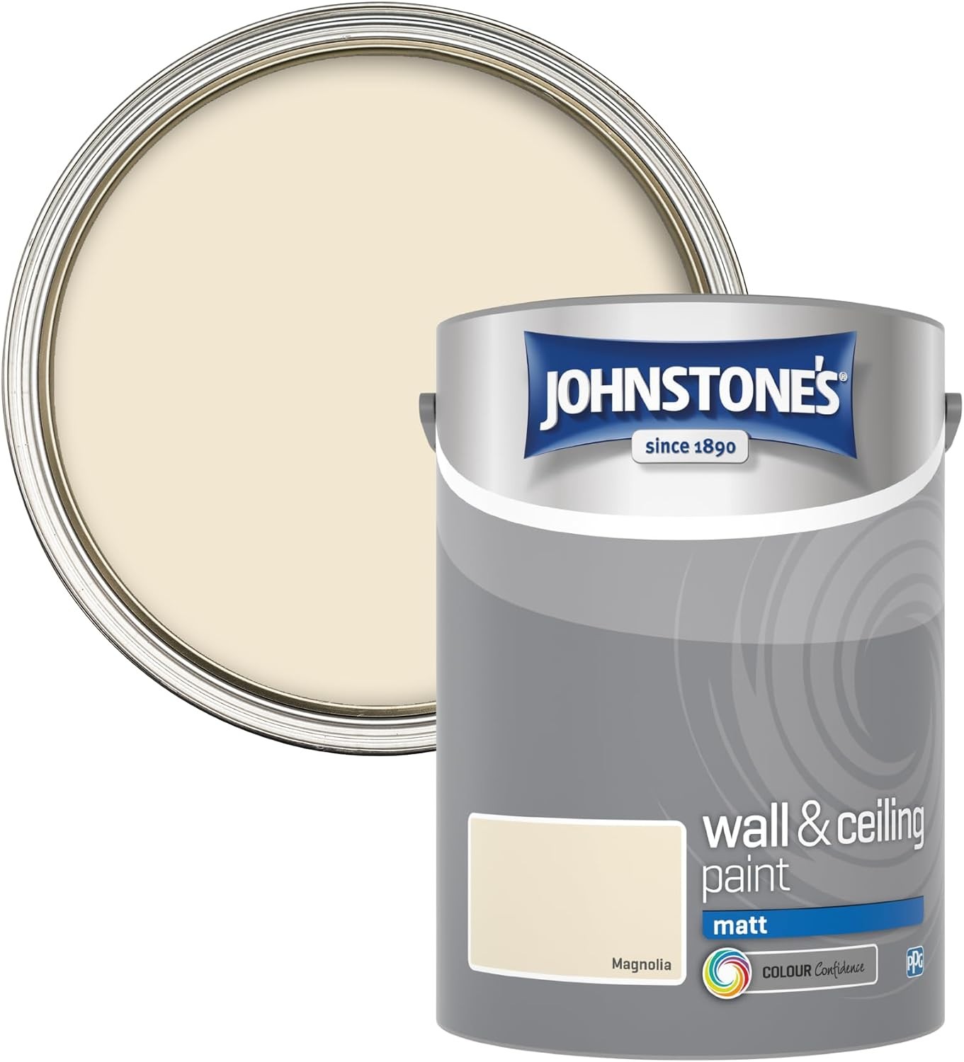 B&Q - Wall & Ceiling Magnolia Matt Paint5L - Image 2