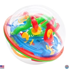 3 Otters 3D Maze Ball Puzzle, Educational Brain Teaser Game for Kids, Gift Idea