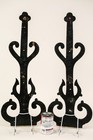 ANTIQUE IRON STRAP HINGES FROM CHURCH DOOR - LARGE 24" / HEAVY - TEXTURED — photo 4