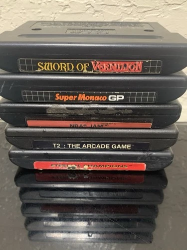 SEGA Genesis Game Lot of 5 w/ Sword of Vermilion Cartridges Only