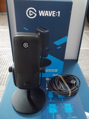ELGATO Mikrofon Wave:1 - mit Kabel + Elgato Pop Filter - mit OVP - TOP Zustand