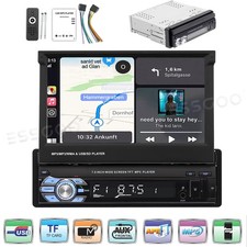Single 1DIN Car Radio Stereo Touch Screen Blu...