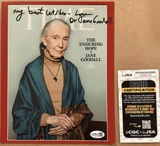 Jane Goodall ,  Signed Autographed 8x10 Color Photo JSA authenticated