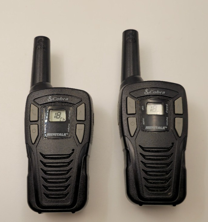 Cobra MicroTalk 22-Channel FRS Walkie Talkies - Pair with Built-In USB Charging