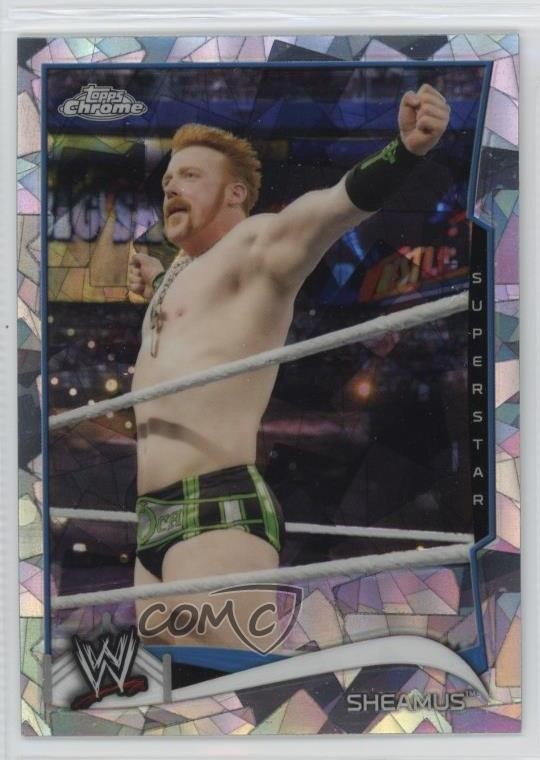 2014 Topps Chrome WWE Atomic Refractor Sheamus #86 1fw1
