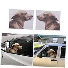 Dog Car Side Window Decal Vinyl Sticker Perforated Funny Car Window Decal Left