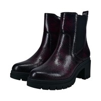 Mid Boots Damen bugatti 38 Bordo Reptilprint Stiefel Schuhe