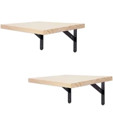 2 Pack Wall Mounted Cat Climbing Step Shelf Cat Hideaway Platform Climber Woo...