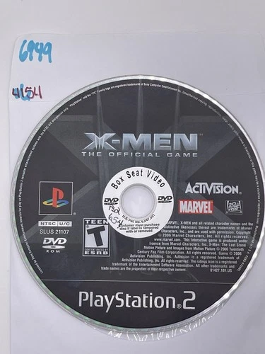 X-Men The Official Game PlayStation 2 PS2: Disc Only - No Tracking 6949