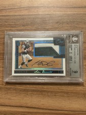 2018 Panini One - Rookie Patch Autograph Sam Darnold #17 Blue /99 BGS 9 ON CARD. rookie card picture