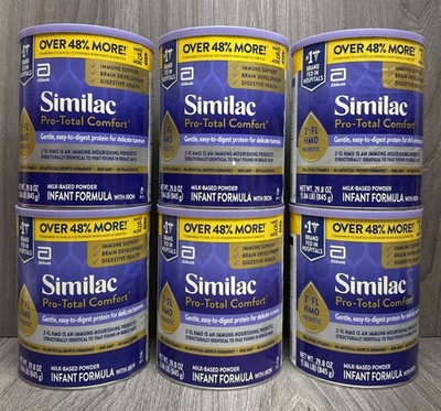 LOT OF 6 Cans Similac Pro-Total Comfort Powder 29.8oz EXP: 11/2026+