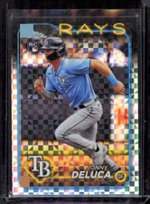 Jonny Deluca Rookie 2024 Topps Chrome X-Fractors #163 Tampa Bay Rays