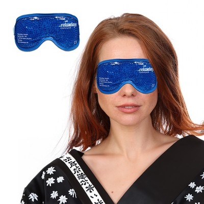Augenmaske kühlend Gelaugenmaske Gelmaske für Augen elastisch blau 160 g