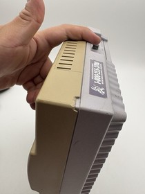 Super Nintendo SNES Console W/ Cables & Controller - Tested & Works Yellowed