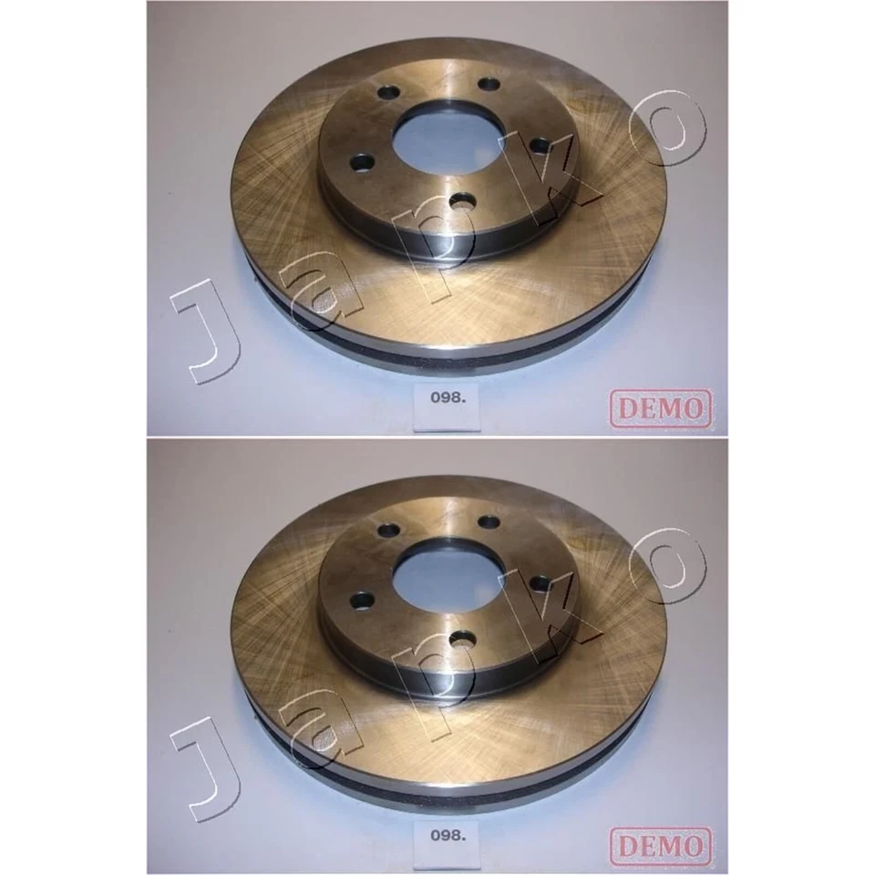 2X JAPKO Dischi Freno Anteriore 277mm Ventilato Adatto A Buick Lesabre Regal - Immagine 4 di 4