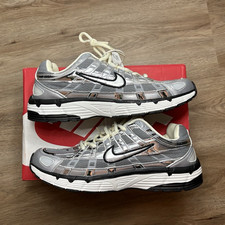 Nike P-6000 silver metallic sneakers