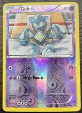 Golett 45/101 Pokemon TCG Black & White Plasma Blast Reverse Holo Light Play LP