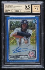 2020 Bowman Mega Box Chrome Mojo Blue Jasson Dominguez BGS 9.5 GEM MINT Auto 4f5