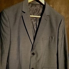 H&M Herren Sakko Größe 52 Dunkel Grau 