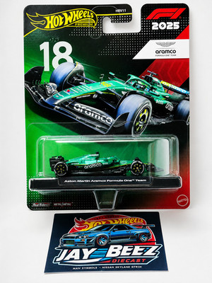 2026 Hot Wheels Premium 2025 F1 Aramco Formula One Team #18 (Promo C. Ship)