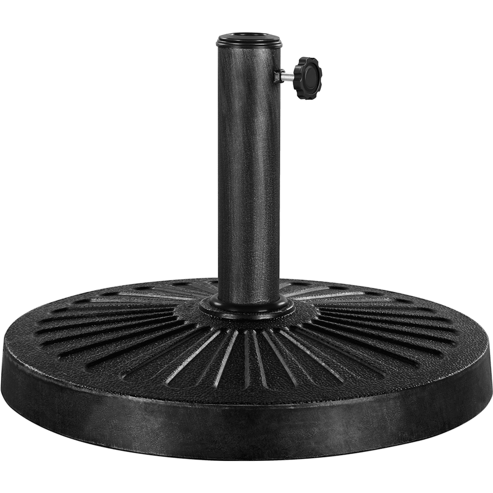 30+ pound patio umbrella base US Weight 30 lb. Pre-Filled for Table Black this classical umbrella base is crafted from solid cement and powder Unbranded 30 lbs. Acacia Wood