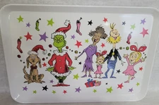 Sleigh Bell Bistro The Grinch Serving Tray Cindy Lou Who Max 13.5 x 9.5 New