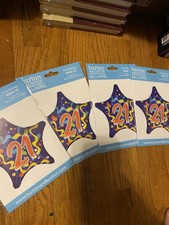 4 x 21st Birthday Balloons Party Decorations Age 21 Balloons