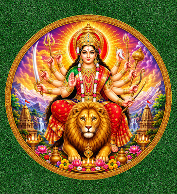 Hindu Goddess Durga vinyl decal sticker - many sizes available