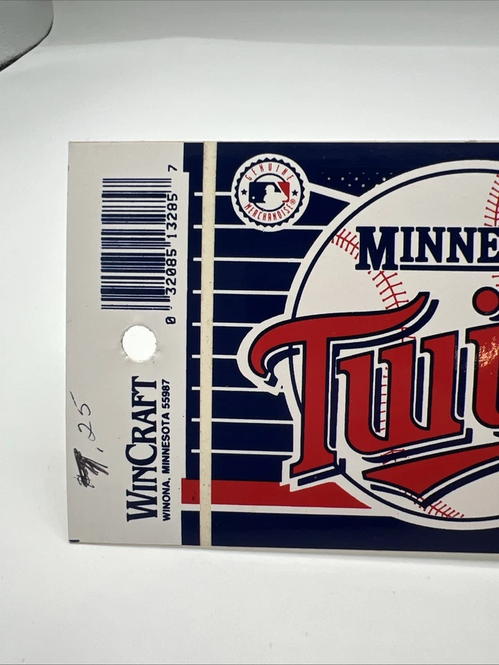 Minnesota TWINS VINYL Bumper Sticker MLB by Wincraft LICENSED MADE in the U.S.A. - Image 3 of 4