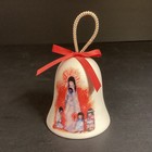 Vintage 1999 DeGrazia Christmas Bell Ornament Bisque Madonna with Children  — photo 1