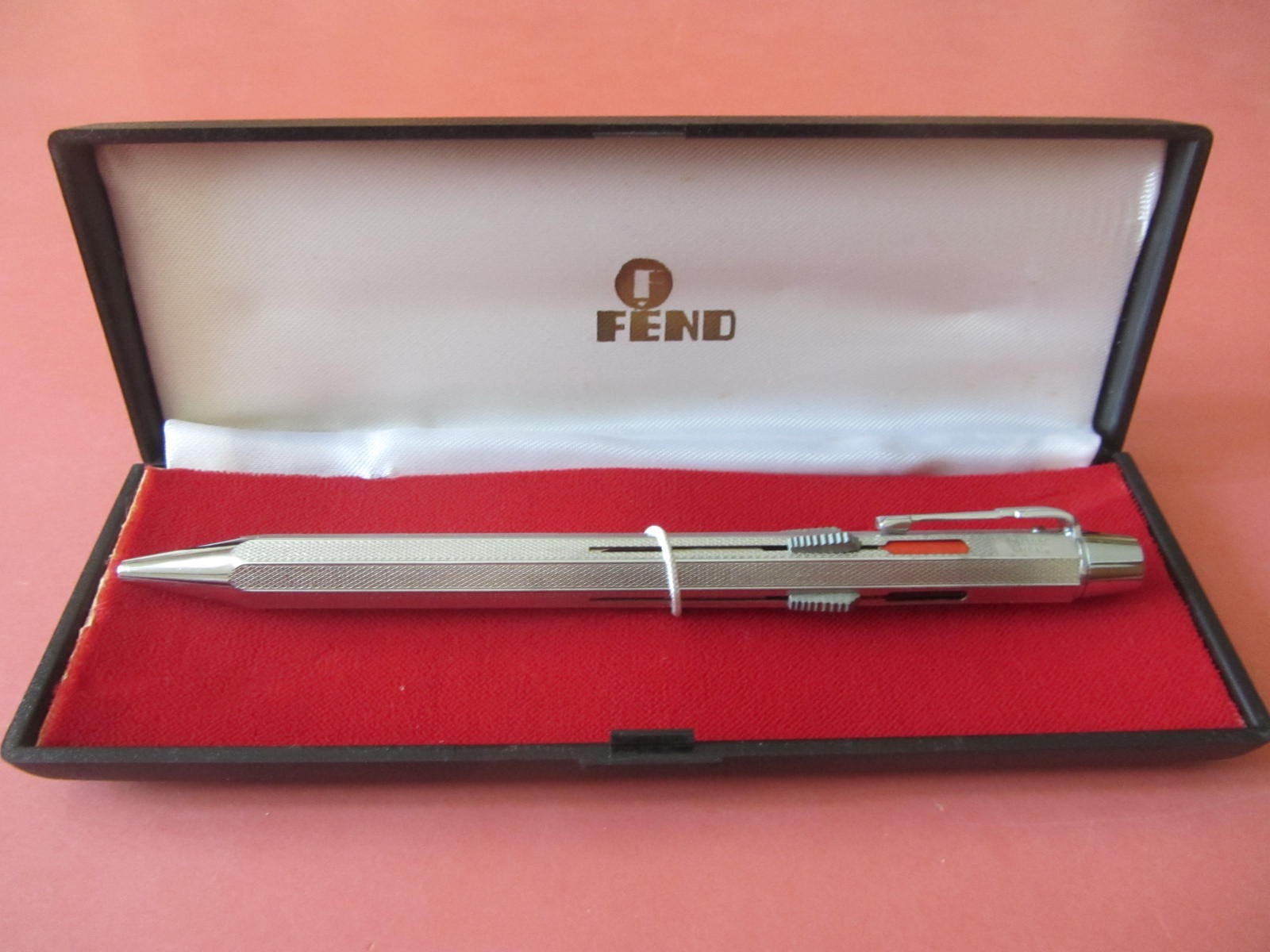 Penna Vintage FEND Partner Germany 4 Colori Meccanismo Scatto Con Scatola