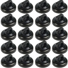 Magnetic Cable Zip Tie Mounts Clips Multipurpose 20 Piece, Black