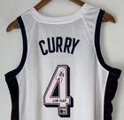 Stephen Curry "USA Gold" Signed Nike 2024 Olympics Jersey Warriors USASM BAS LOA