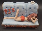 Vintage Dugs Decanter PJ's Lucky Strike Bar Brothel Series MISSING Cat Stopper. — photo 2