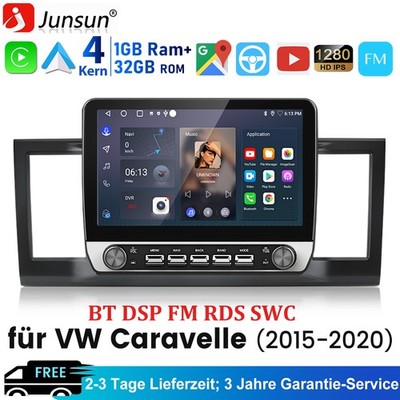 10.1'' Für VW Caravelle 2015-2022 Android Autoradio BT FM GPS Navi WIFI Carplay