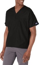 Unisex V-Neck Scrub Top Medical Healthcare Professional Uniform Easy Care