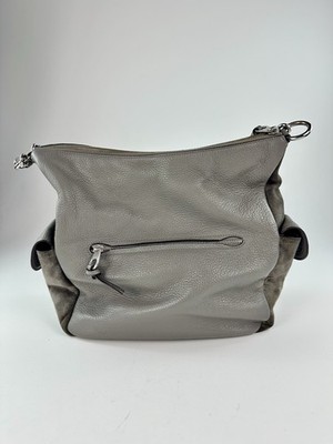Coach Pennie Suede/Leather Gray Hobo Shoulder Bag C1522 | eBay
